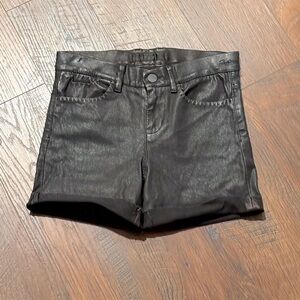GOLDSIGN leather shorts. Made in Italy. Size 2